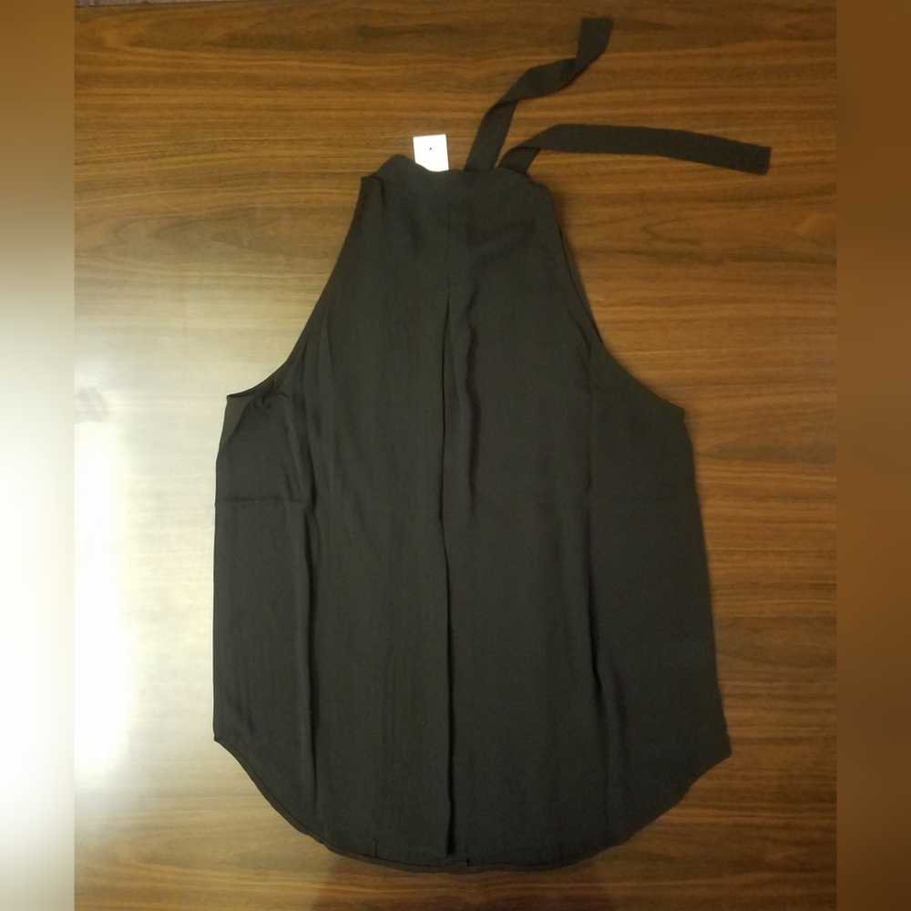 Ann Taylor Pleated Tie Neck Halter Shell - Picture 11 of 16